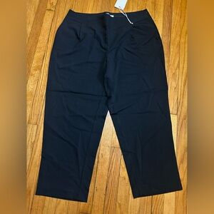 Avenue Dress Pants Women’s 22 Black Tapered  Trousers Business Casual Pockets